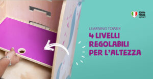 TUCO torre della crescita, torre montessori, learning tower, giochi in legno Montessori e Pikler, giochi educaativi, giocattoli didattici, learning tower, torre della crescita, trinagolo di pikler, tavolini da lavoro, balance.